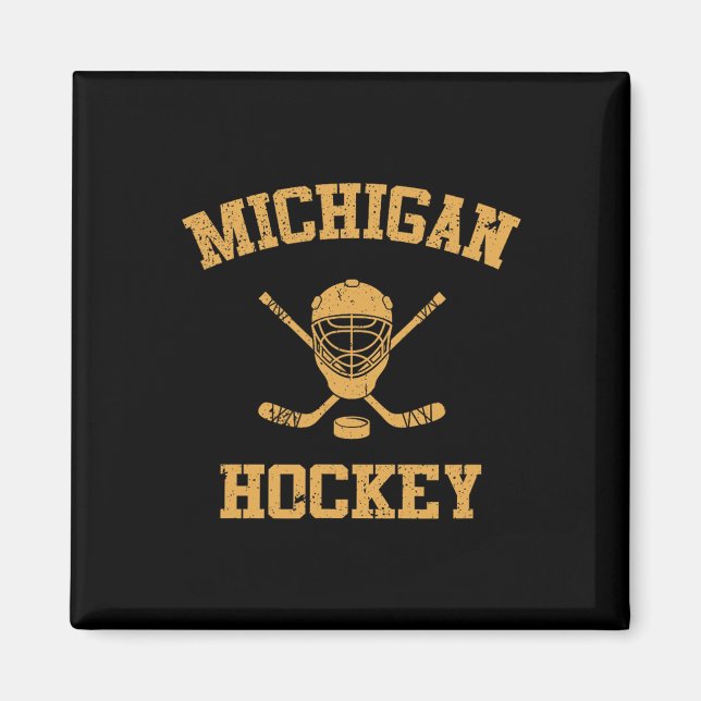 Íman Hóquei Antigo de Michigan  (Frente)