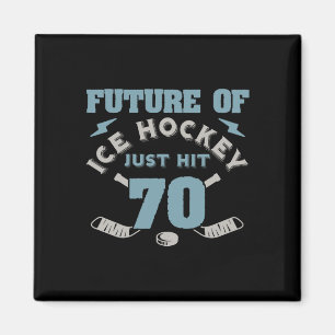 Íman Hóquei no Gelo 70º Aniversário Futuro Jogador Disc