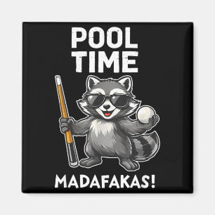 Íman Hora da Piscina Madafakas Guaxinim Engraçado Jogad