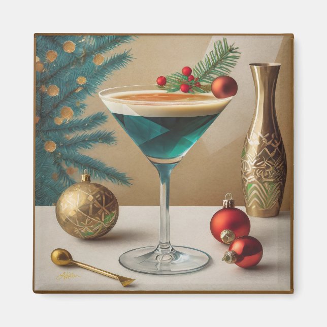 Íman Hora de Felicidade do meio século do Cocktail (Frente)