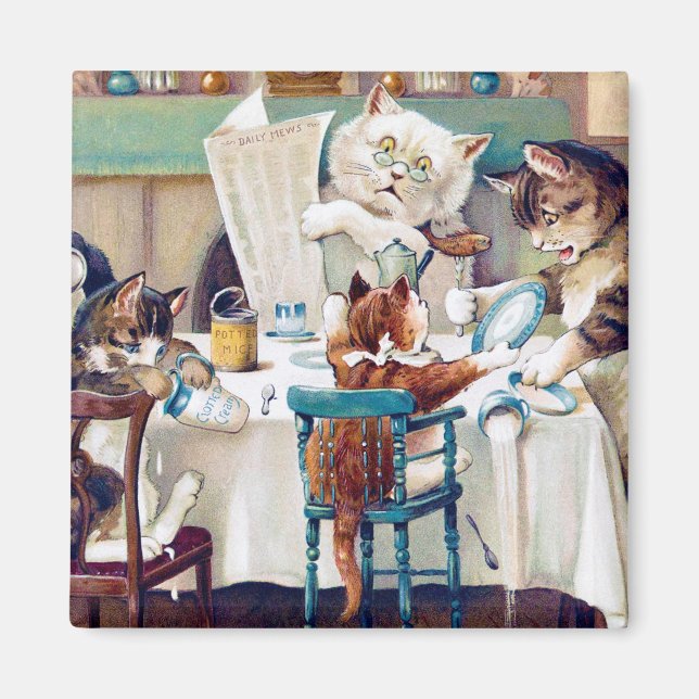 Íman Hora do Café da Gata, Louis Wain (Frente)