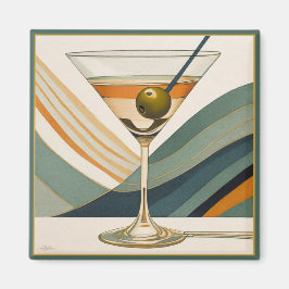 Íman Hora do Coquetel Martini Moderno de Meados do Sécu