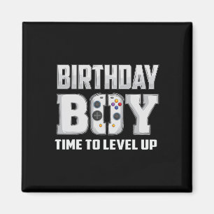 Íman Hora do Menino Subir de Level Video Game Aniversár