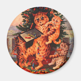 Íman Horário de Natal Catland Louis Wain Magnet