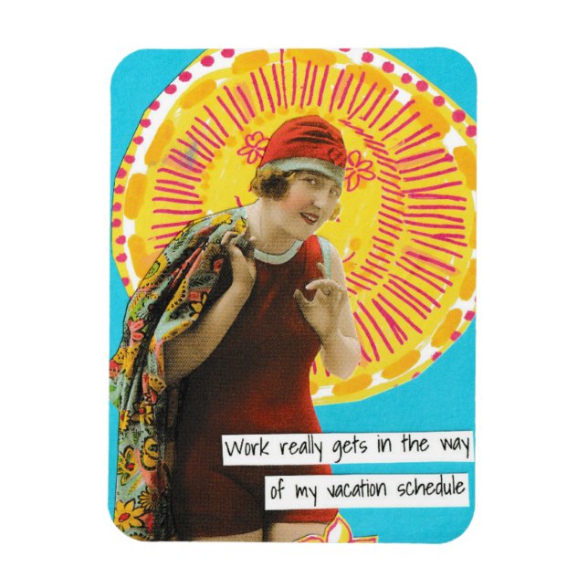 Íman Horário de Trabalho do Magnet de Vacinação Snarky (Vertical)