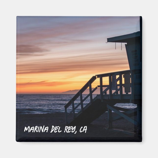 Íman Horário do ouro - Marina Del Rey, CA (Frente)