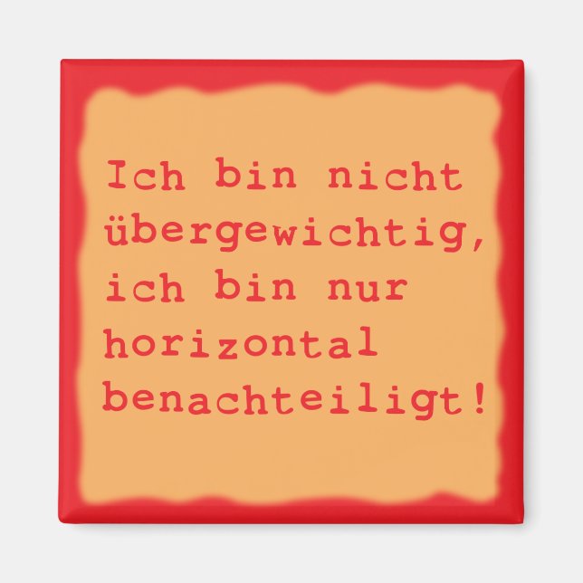 Íman horizontalmente desfavorecido (Frente)