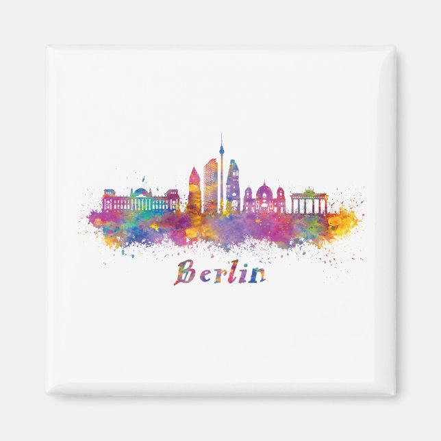 Íman horizonte berlin acuarela (Frente)