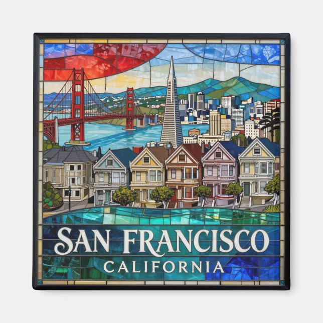 Íman Horizonte Costeiro de São Francisco 🌉 (Frente)