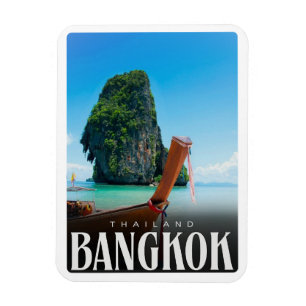 Íman Horizonte da cidade de Bangkok retrô - presentes d