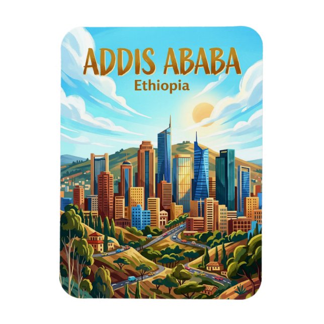 Íman Horizonte de Addis Abeba Etiópia (Vertical)