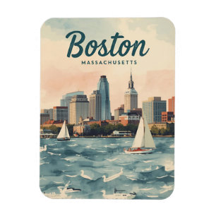 Íman Horizonte de Boston & Barcos à Vela Massachusett