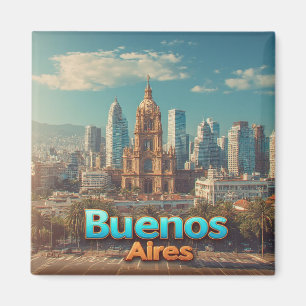 Íman Horizonte de Buenos Aires com Catedral Histórica
