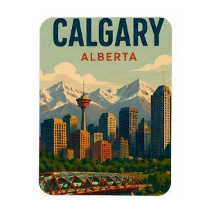 Íman Horizonte de Calgary Canadá Montanhas Rochosas Via