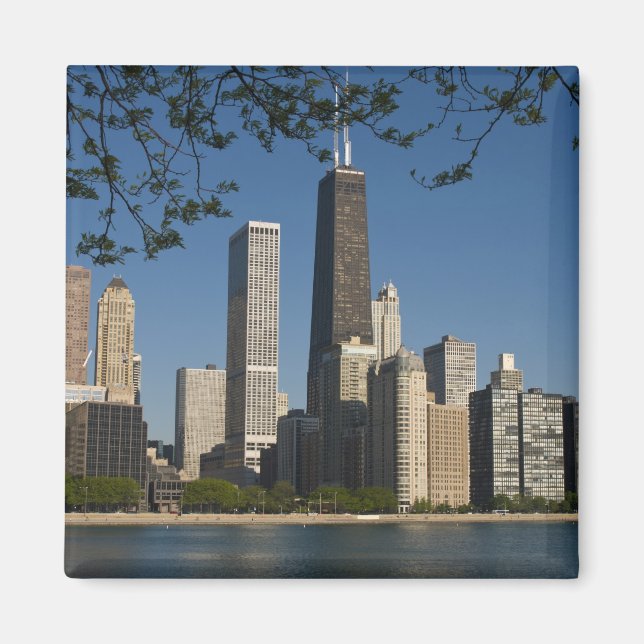 Íman Horizonte de Chicago e Lago Michigan, Lake Shore (Frente)