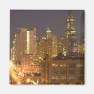 Íman Horizonte de Chicago, Illinois, do West Loop em