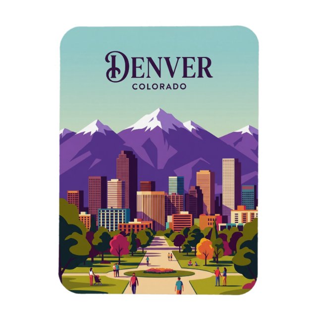 Íman Horizonte de Denver EUA (Vertical)