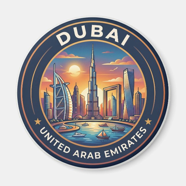 Íman Horizonte de Dubai Emirados Árabes Unidos (Frente)