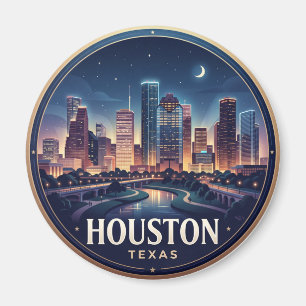 Íman Horizonte de Houston à Noite Texas
