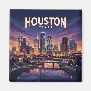 Íman Horizonte de Houston à Noite Texas