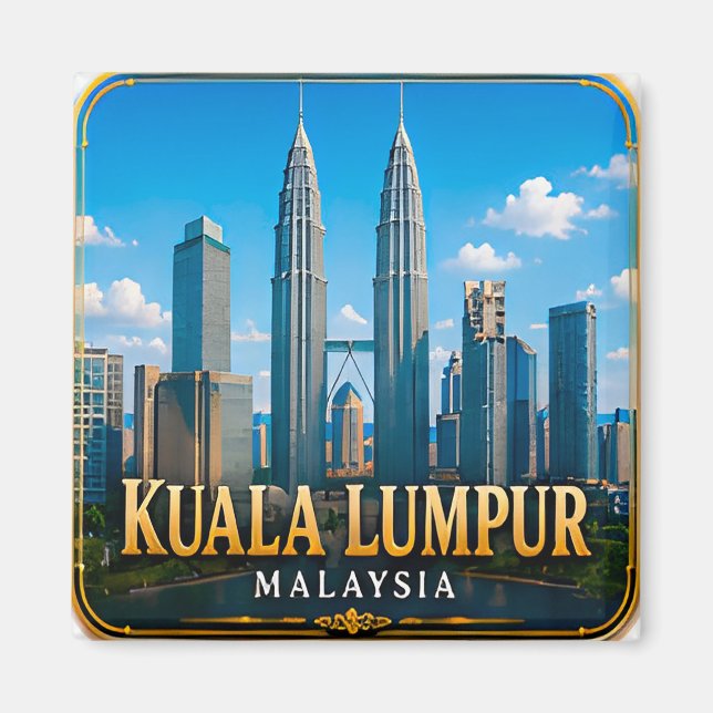 Íman Horizonte de Kuala Lumpur Malásia e Multicultural  (Frente)
