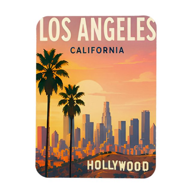 Íman Horizonte de Los Angeles e Hollywood Hills (Vertical)