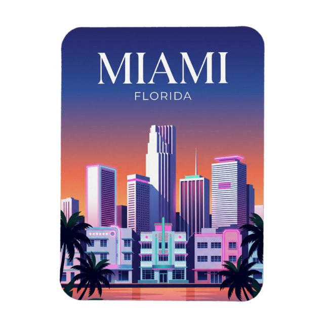 Íman Horizonte de Miami EUA (Vertical)