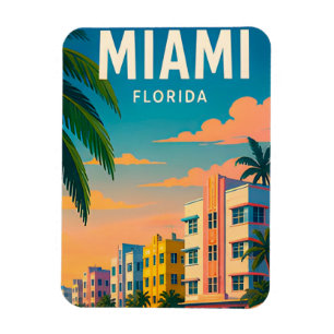 Íman Horizonte de Miami Florida à Beira-Mar Tropical