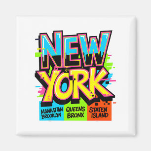 Íman Horizonte de Nova York Bronx Queens Manhattan esta