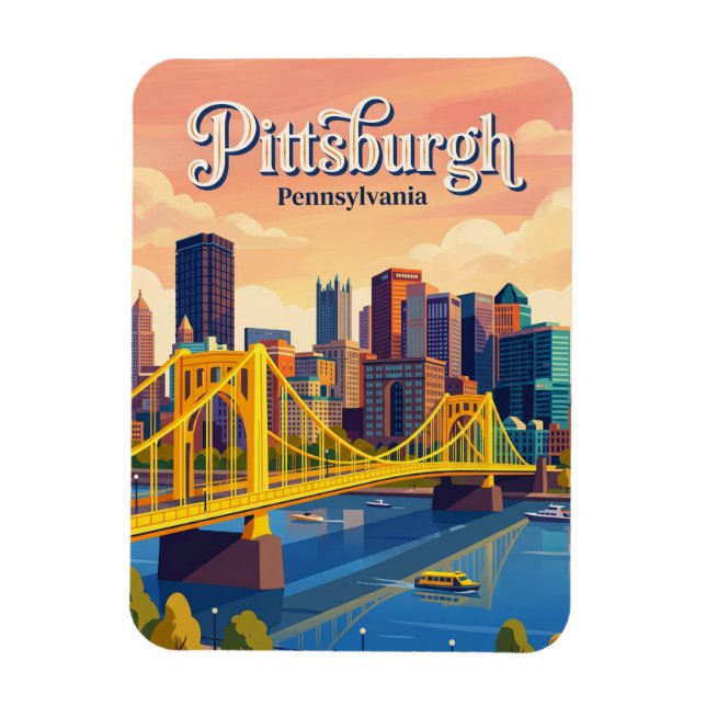 Íman Horizonte de Pittsburgh EUA (Vertical)