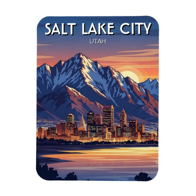 Íman Horizonte de Salt Lake City Utah (Vertical)