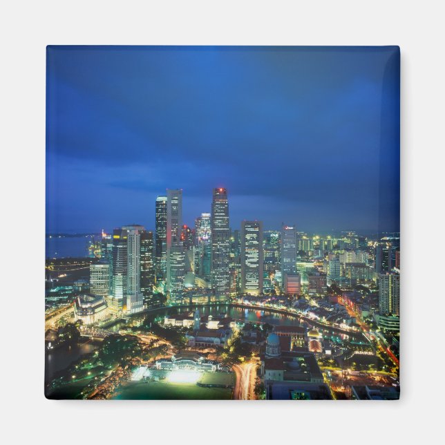 Íman Horizonte de Singapura à noite, Singapura (Frente)
