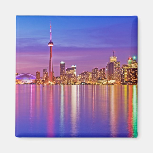 Íman Horizonte de Toronto ao Crepúsculo (Frente)