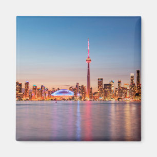 Íman Horizonte de Toronto ao Pôr do Sol