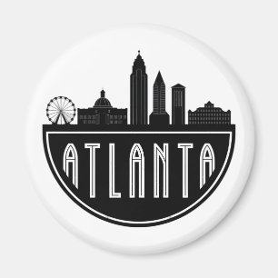 Íman Horizonte Estilizado de Atlanta Geórgia Moderna