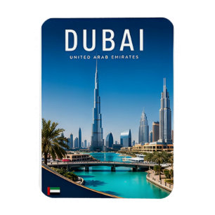 Íman Horizonte Futurista de Dubai UAE Deserto Golfo Via