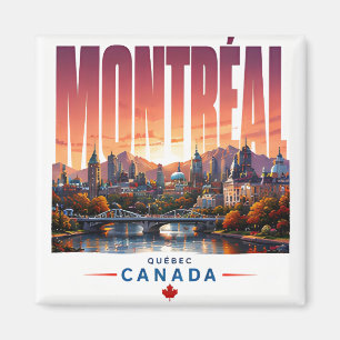 Íman 🍂 Horizonte Moderno de Montreal Estilo Urbano 🍂