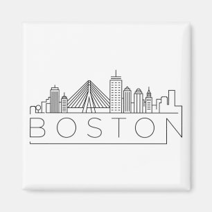 Íman Horizonte Urbano de Boston, Horizonte de Boston Ma