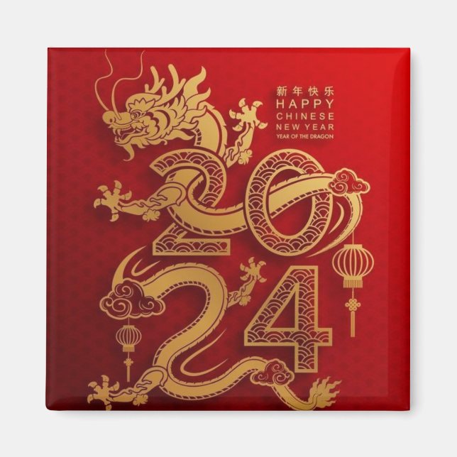 Íman Horoscópio chinês 2024 - Ano do Dragão (Frente)