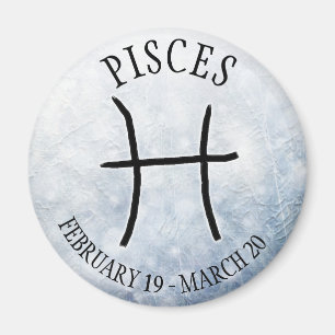 Íman Horoscópio Peixes de Sinais de Astrologia Zodiac