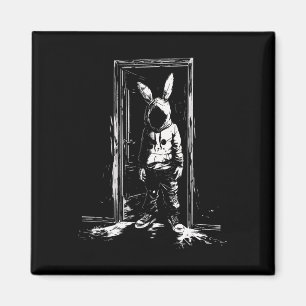 Íman Horror Bunny Mask Man Rabbit Alt Gótico Slasher Cr