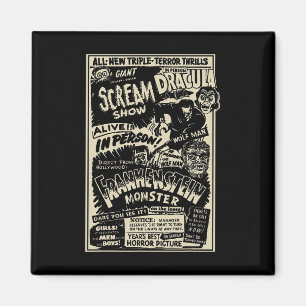 Íman Horror Movie Monster Mummy Dracula Werewolf Franke