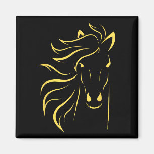 Íman Horse Lover Oferece Mulheres Equestres Homens Hors