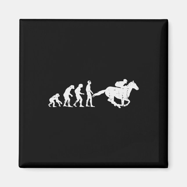 Íman Horse Riding Evolution Funny Horseback Racing Eque (Frente)