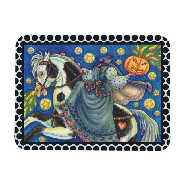 ÍMAN  HORSEWOMAN HALLOWEEN MAGNET SEM CABEÇA SEM CABEÇA (Horizontal)