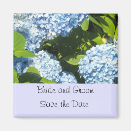 Íman Hortênsia Azul Claro Save the Date