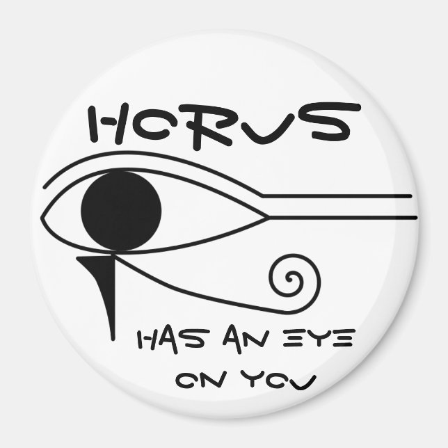 Íman Horus está de olho em você (Frente)
