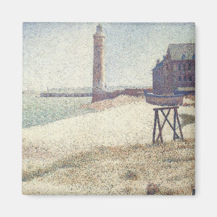 Íman Hospício e farol, Honfleur por Georges Seurat