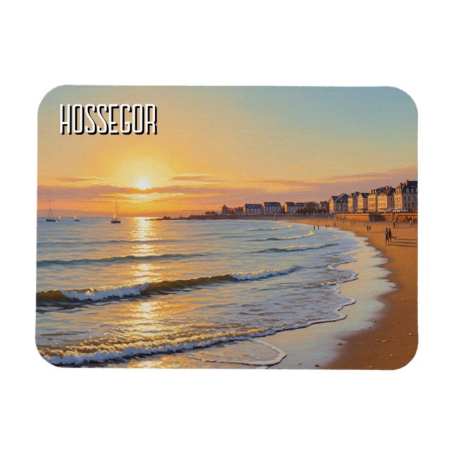 Íman Hossegor France Sunset Beach (Horizontal)