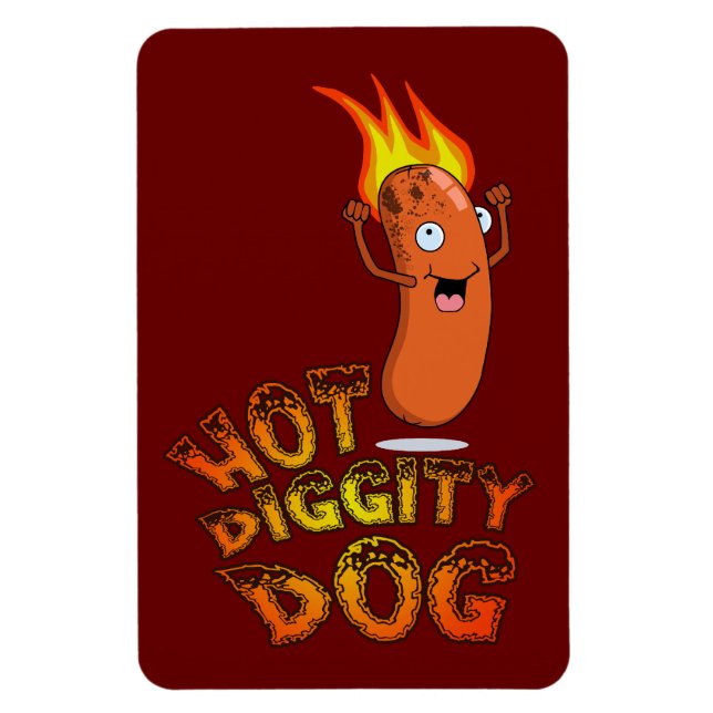 Íman Hot Diggy Dog Premium Flexi Magnet (Vertical)